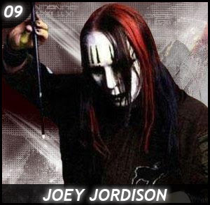Joey Jordison from SlipKnot and his Drumstick