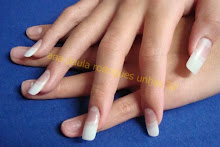 Unhas de gel com tips