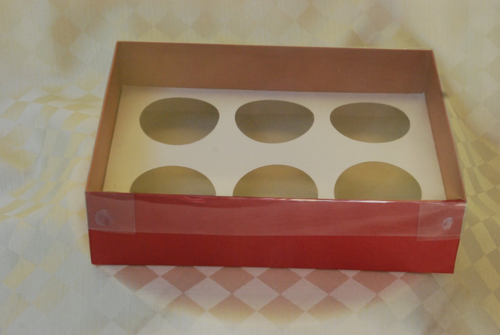 Boxes273 Cupcakes Box for 6 large cupcakes/3.25oz solo cup