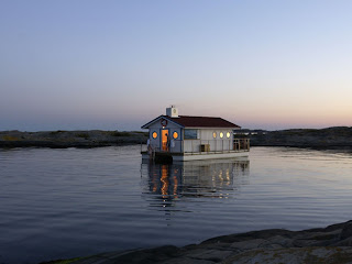 Bastubåt på konferensen i skärgården