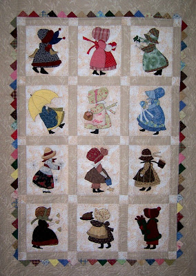 SunBonnet Sue quilt - hand applique