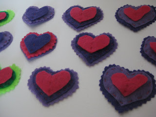 Simple Blue: Felt Valentines for Girls