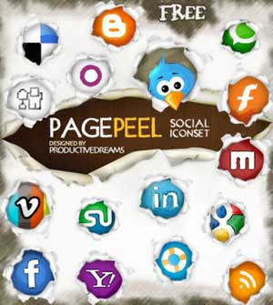 pagepeel social iconset