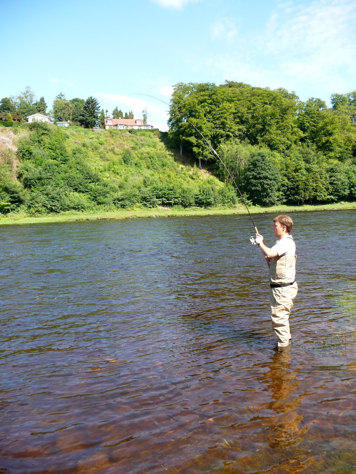 Salmon Fishing Scotland. Salmon Fishing Scotland Catching Summer