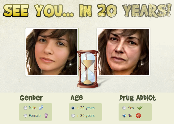 Bentuk wajahmu setelah 20 - 30 tahun kemudian?