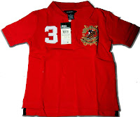 POLO No. 3 Boy Tee Red