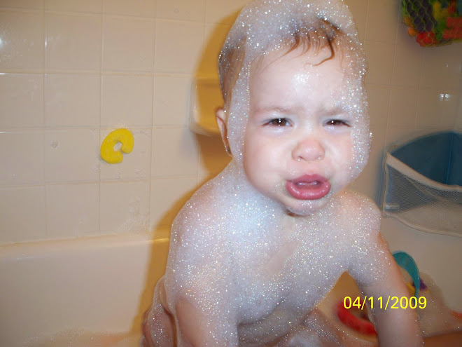 Daddy made too many bubbles!!
