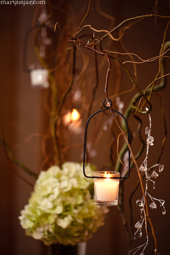 Here are the centerpieces from Sara and Nate 39s wedding The trees can be 