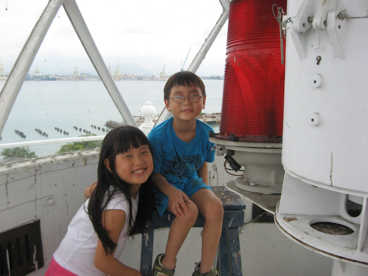 Kids on Top of Lighthouse.