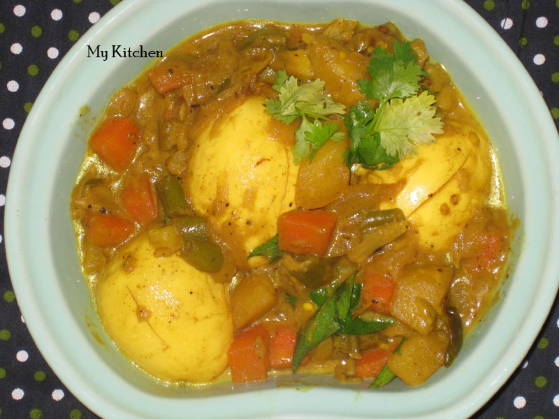 MY KITCHEN: Egg Vegetable Curry
