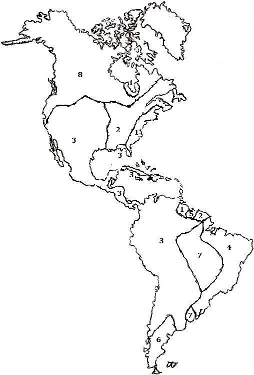 Mapa del continente americano division politica Imagui