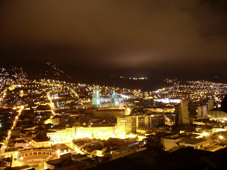 Quito vue du café Mosaico