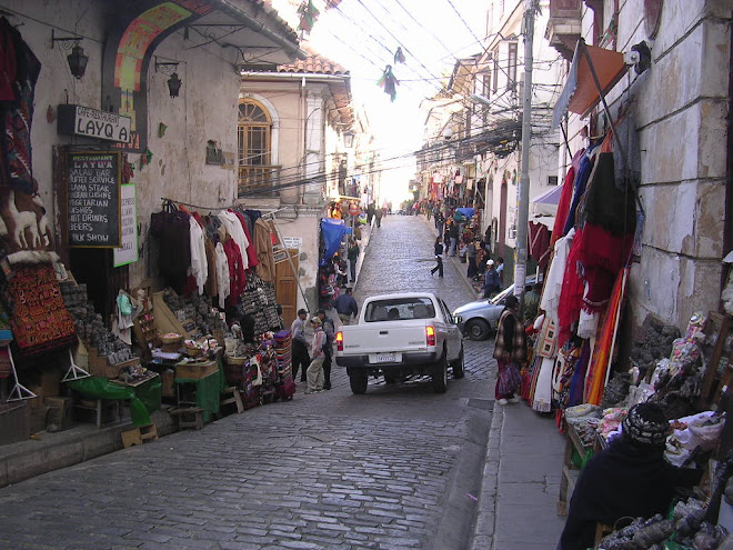 La rue Sagarnaga à La Paz