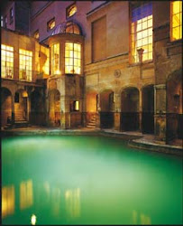 The Roman Baths at Night