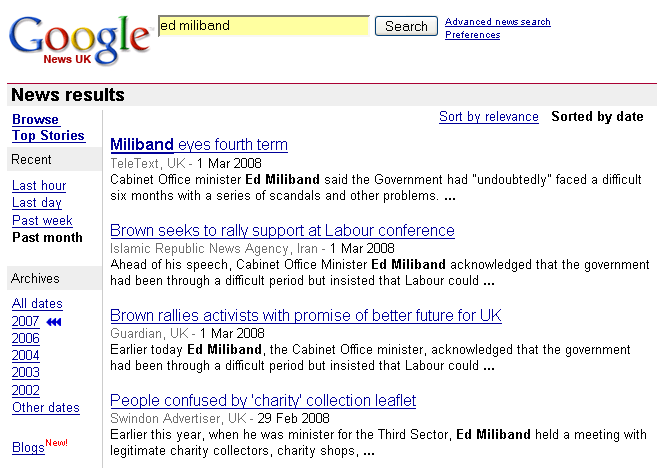 Ed Miliband hits the news on March 2nd