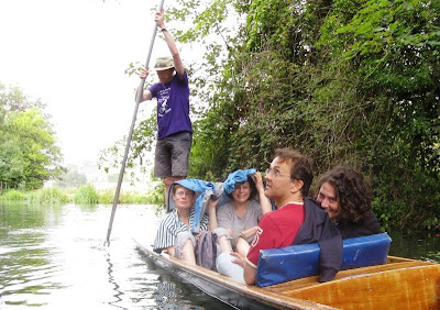Punting in a rain shower
