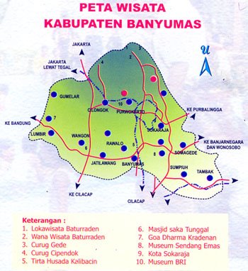  Gambar  Peta Kabupaten Banyumas Jateng Blog ke 10