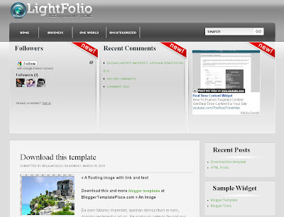 Lightfolio Blogger Skin