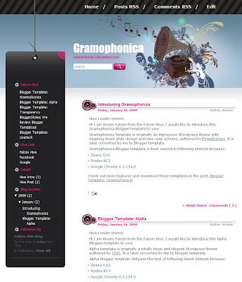 Gramophonica blogger template