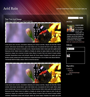 Acid Rain Blogger Skin