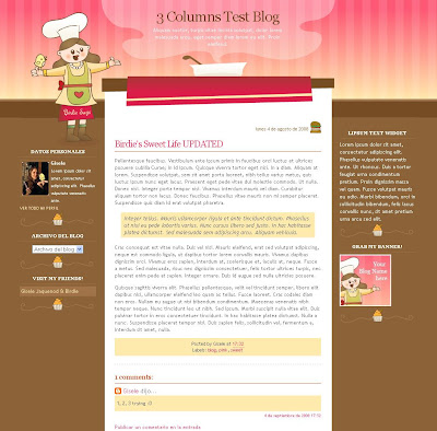Meet the Chef Blogger Theme