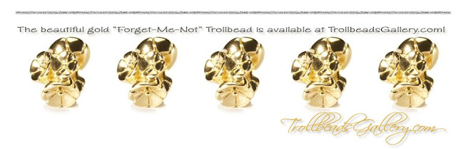 Gold Forget-Me-Not Trollbead