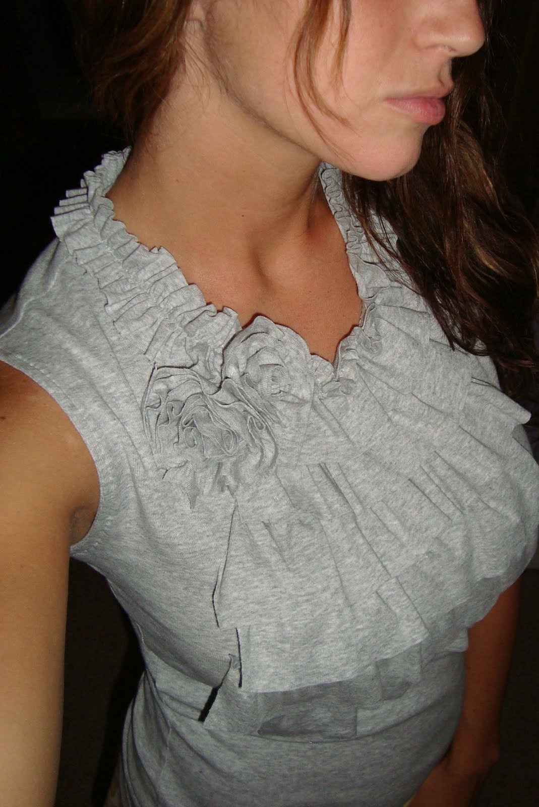 Anngela's Pretty Little Things: One of my own: Ruffle Shirt {Mini Tutorial}