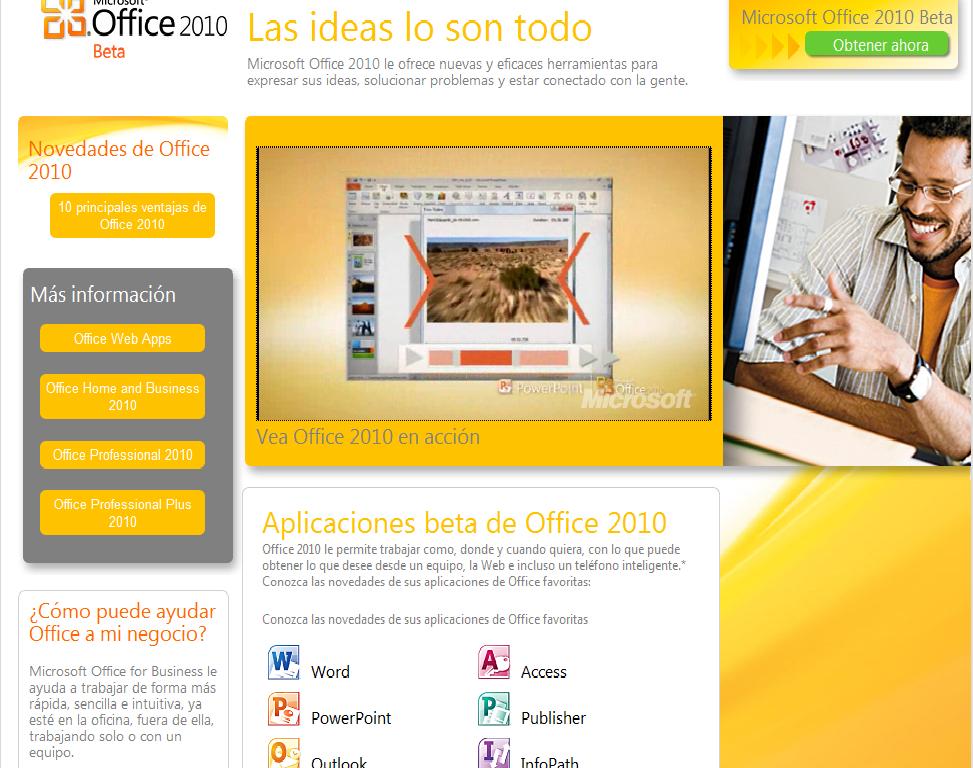 Tecnoloxía xa: La Beta de Office 2010 disponible para descarga