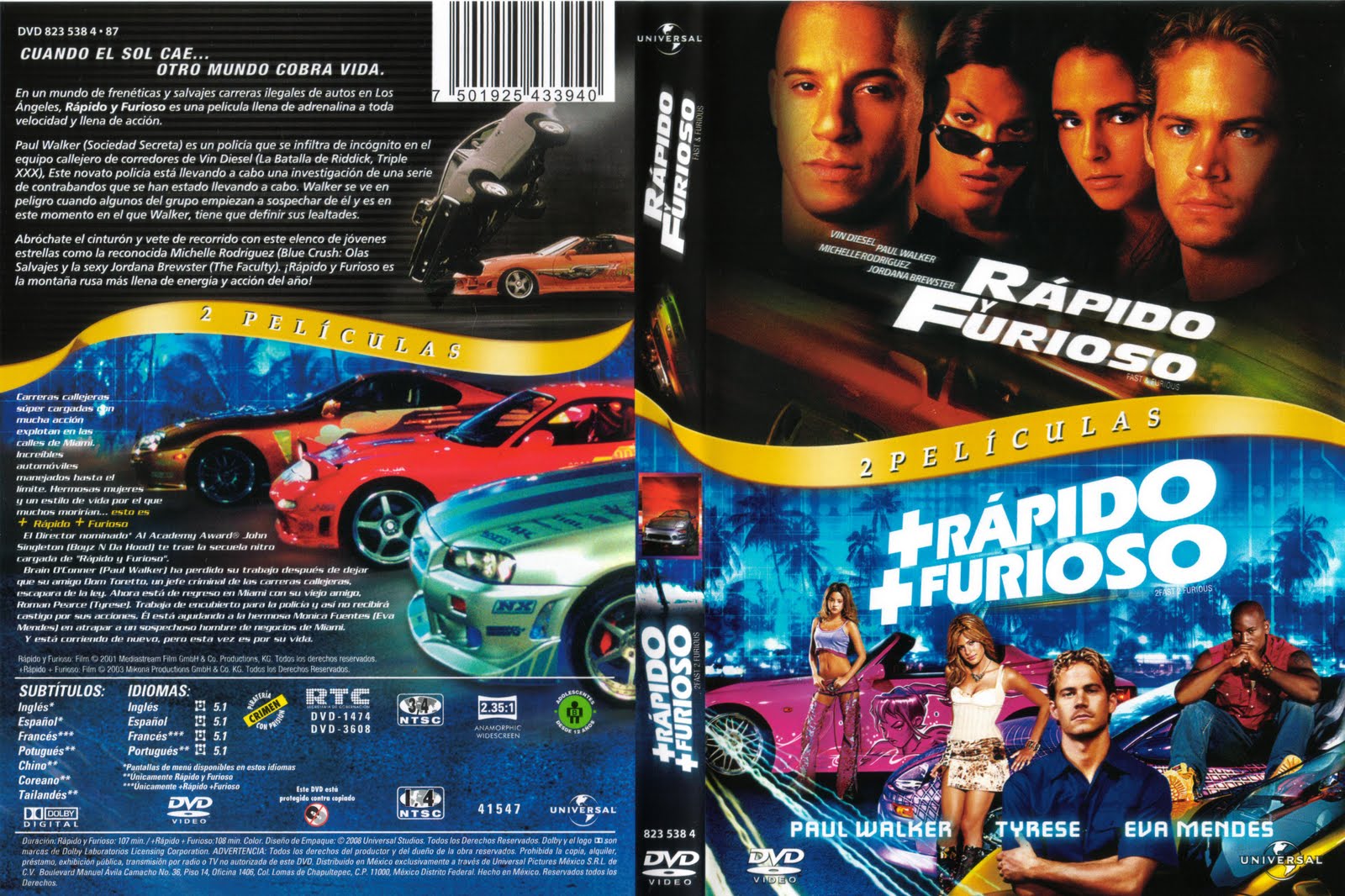 Pelicula de rapido y furioso