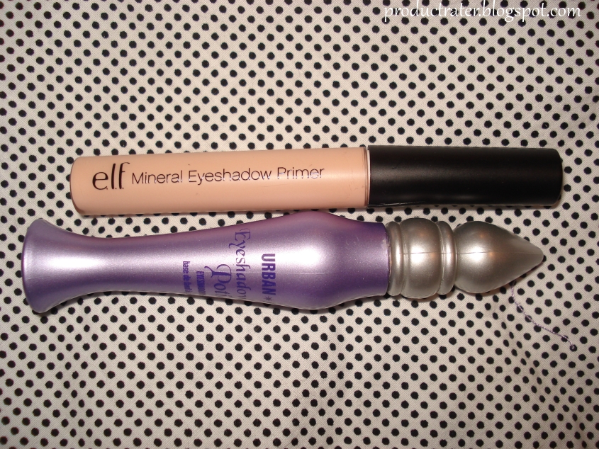Productrater! Review ELF Mineral Eyeshadow Primer Vs Urban Decay Primer Potion