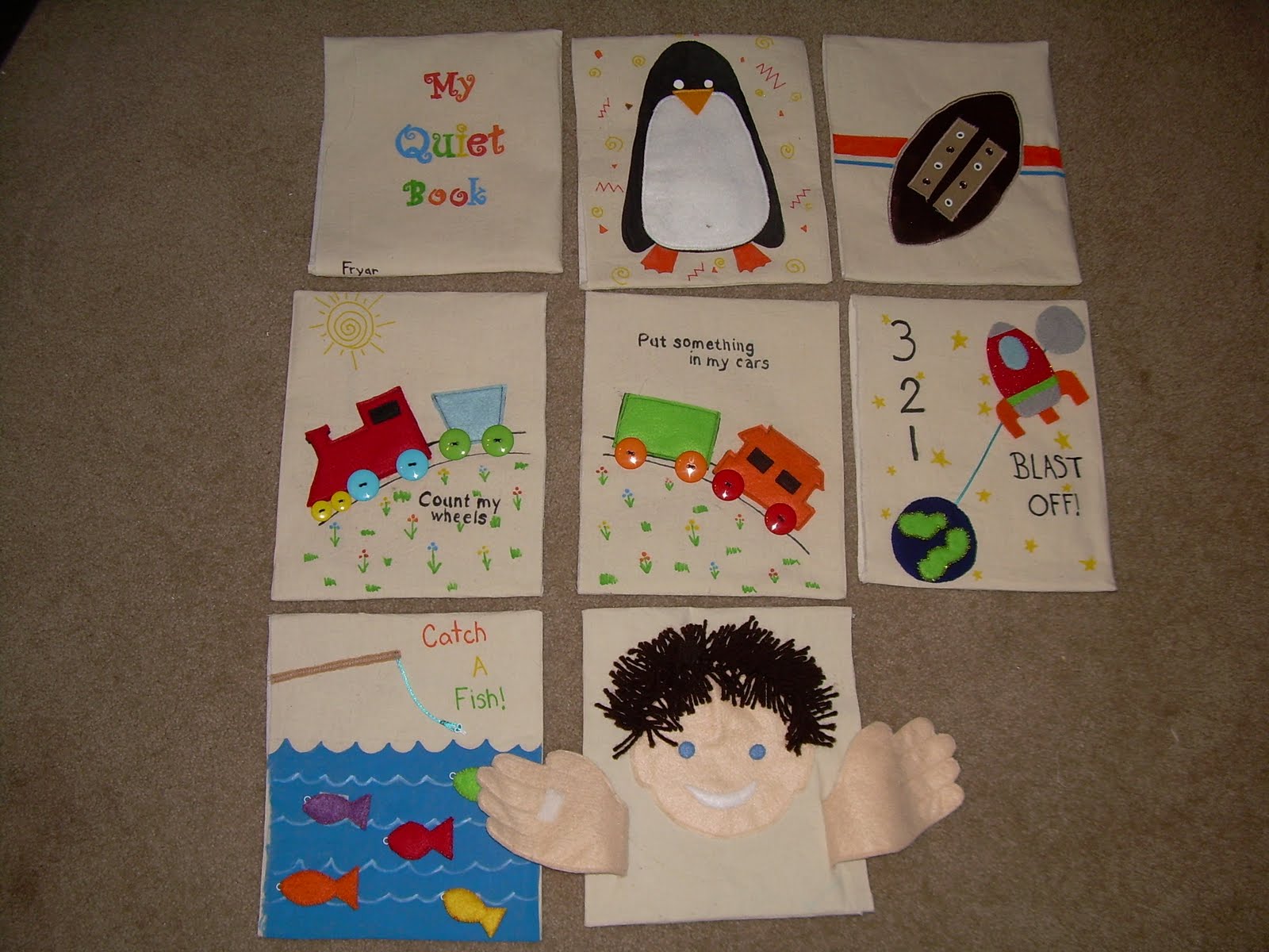 The Fryars: Quiet Book Pages!
