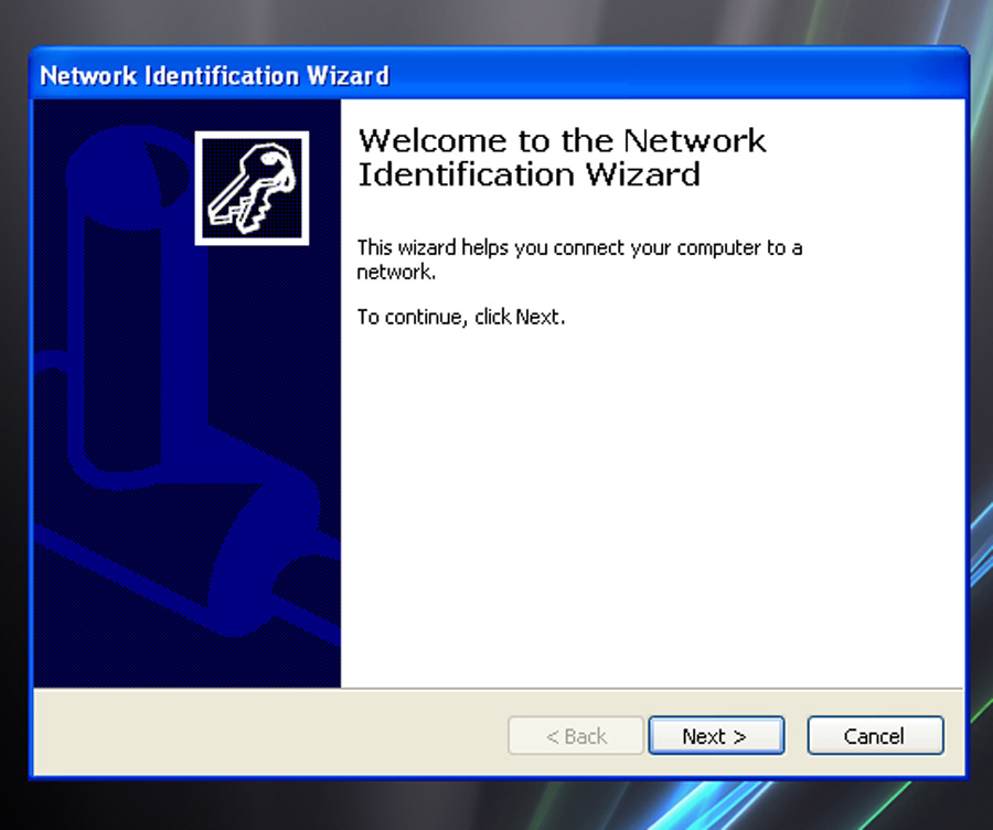 Network ID. Virtual desktop 4060. Wizard identifying item.