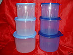 TUPPERWARE TEXTURED CANISTERS