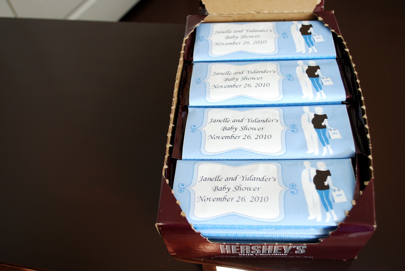 Kara's Korner Tutorial Baby Shower Favors Hershey's Bars