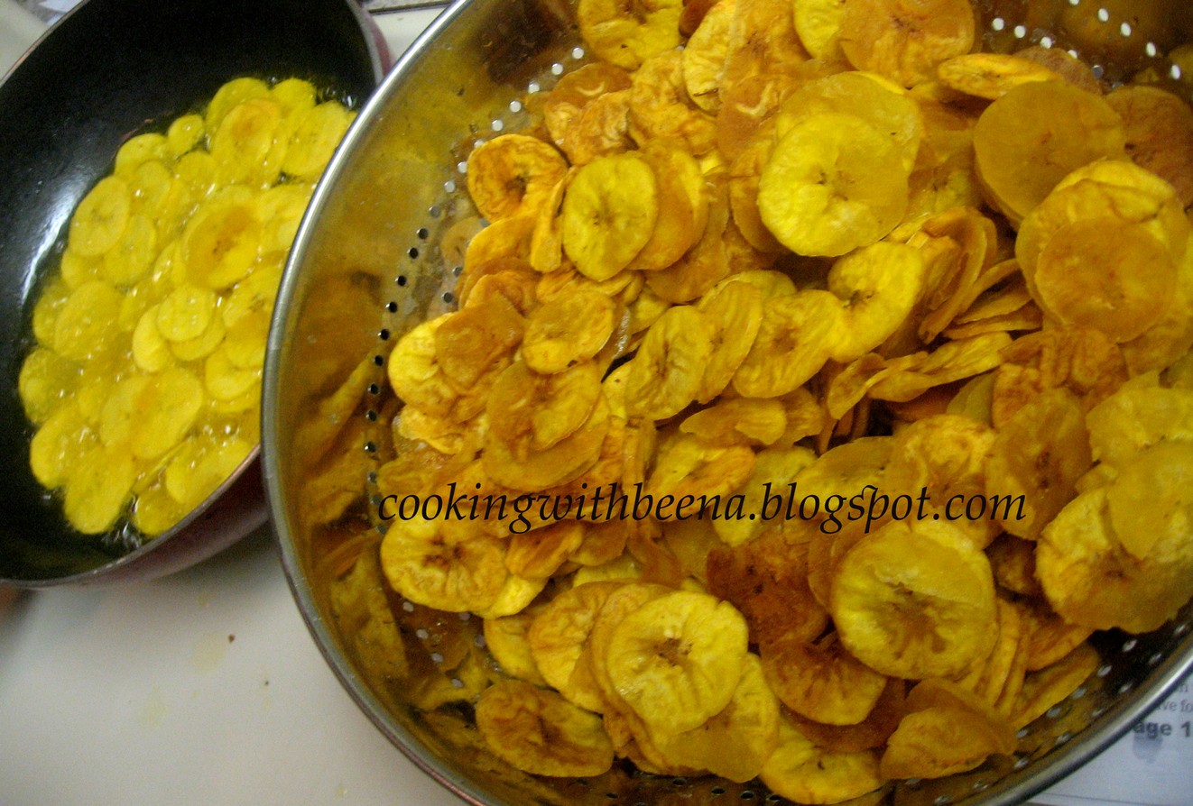 Cooking with Beena Banana chips/Plantain chips
