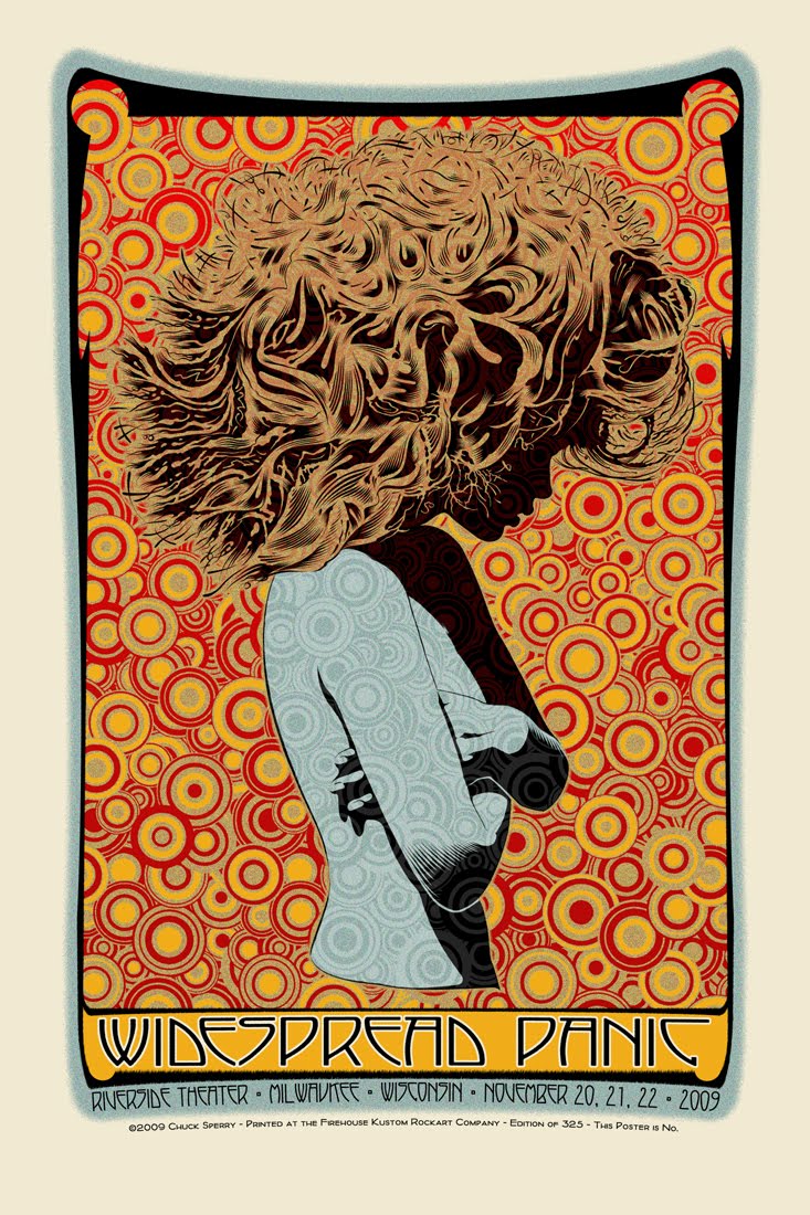 Inside The Rock Poster Frame Blog Widespread Panic Poster By Chuck Sperry