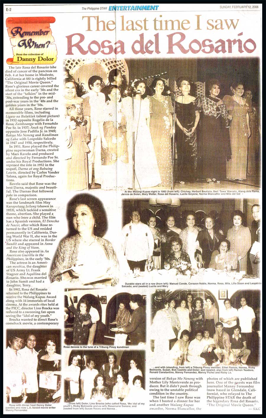 PELIKULA, ATBP. ROSA DEL ROSARIO