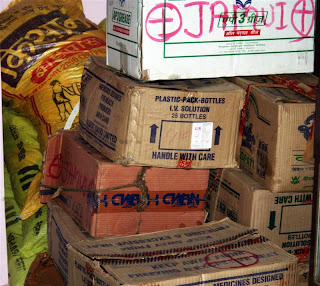 Clothes n medicines from sent by Mr.Rajul(Jamui)