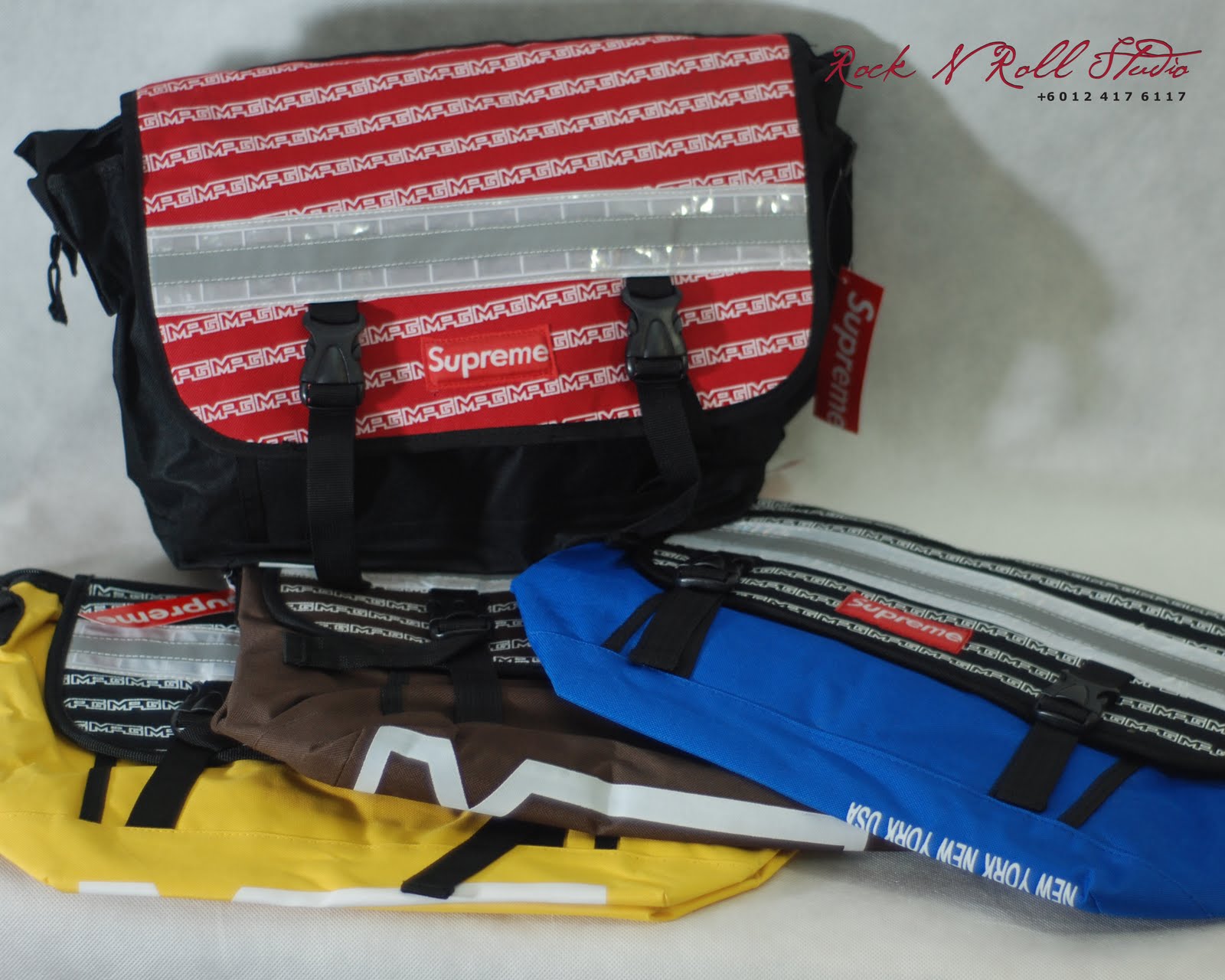 Rock N Roll Studio & Trading [[SOLD OUT]] MESSENGER BAG SAG SUPREME (MEDIUM)