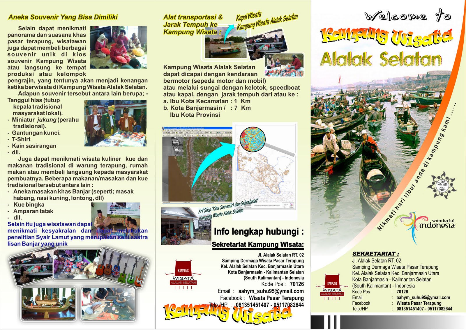 Welcome to Kampung Wisata  Alalak Selatan Uniknya Pasar 