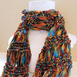 Diagonal Drop Stitch Scarf - Free Pattern | Fan of Stuff