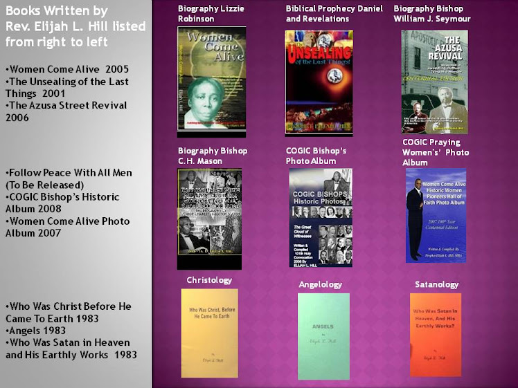 Books Authored by Rev. Elijah L. Hill