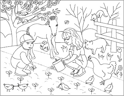 Spring Coloring Pages on Free Coloring Pages  Spring Activities   Coloring Page