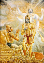 Lord Krishna Amidst The Battlefield Of Kurukshetra