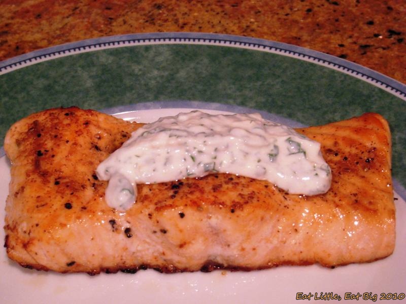 Recipe for Spice-Crusted Salmon with Ginger-Cilantro Yogurt Sauce | Eat ...