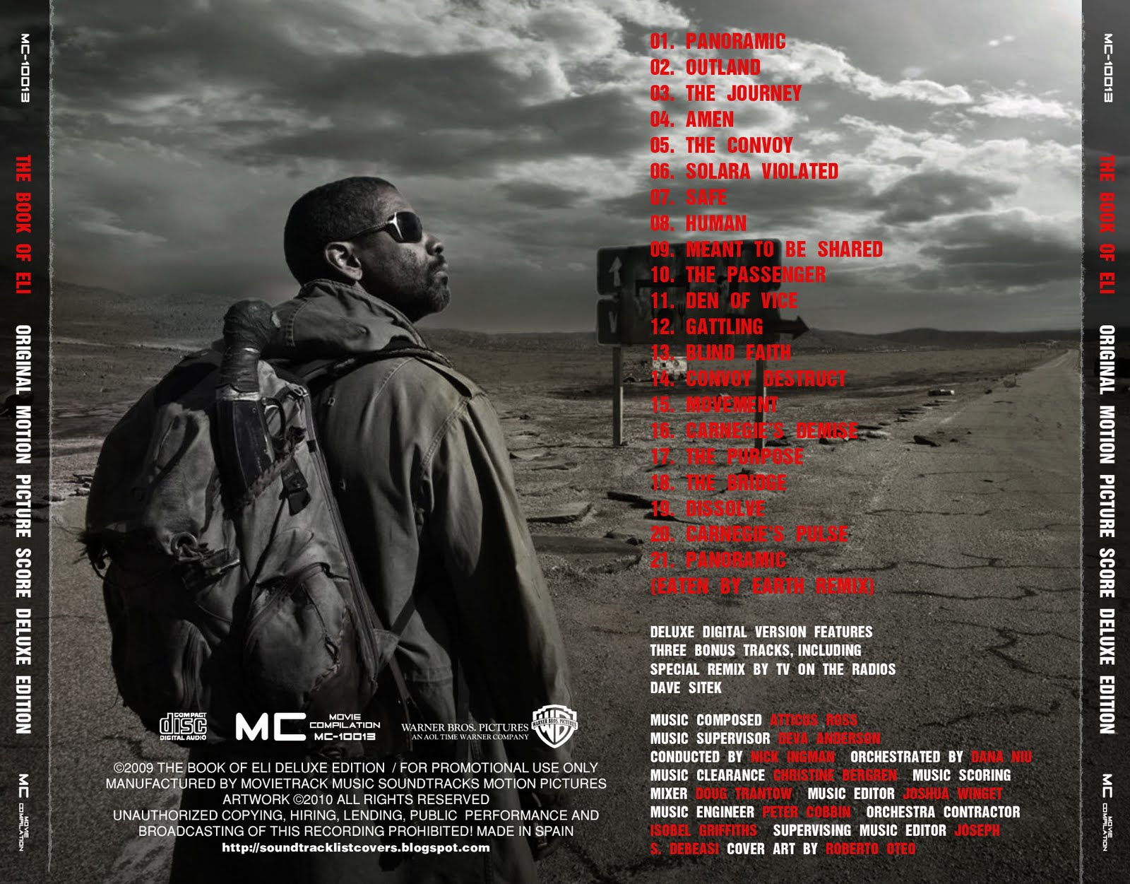 Atticus Ross The Book Of Eli Songs Soundtrack List Covers: mayo 2010
