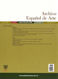 Portada del nº 316 de Archivo Español de Arte (CSIC)