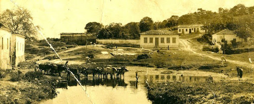 Acervo de Marco Antônio Veiga - Vista do Rio Vermelho - Cidade de Goiás - 1934