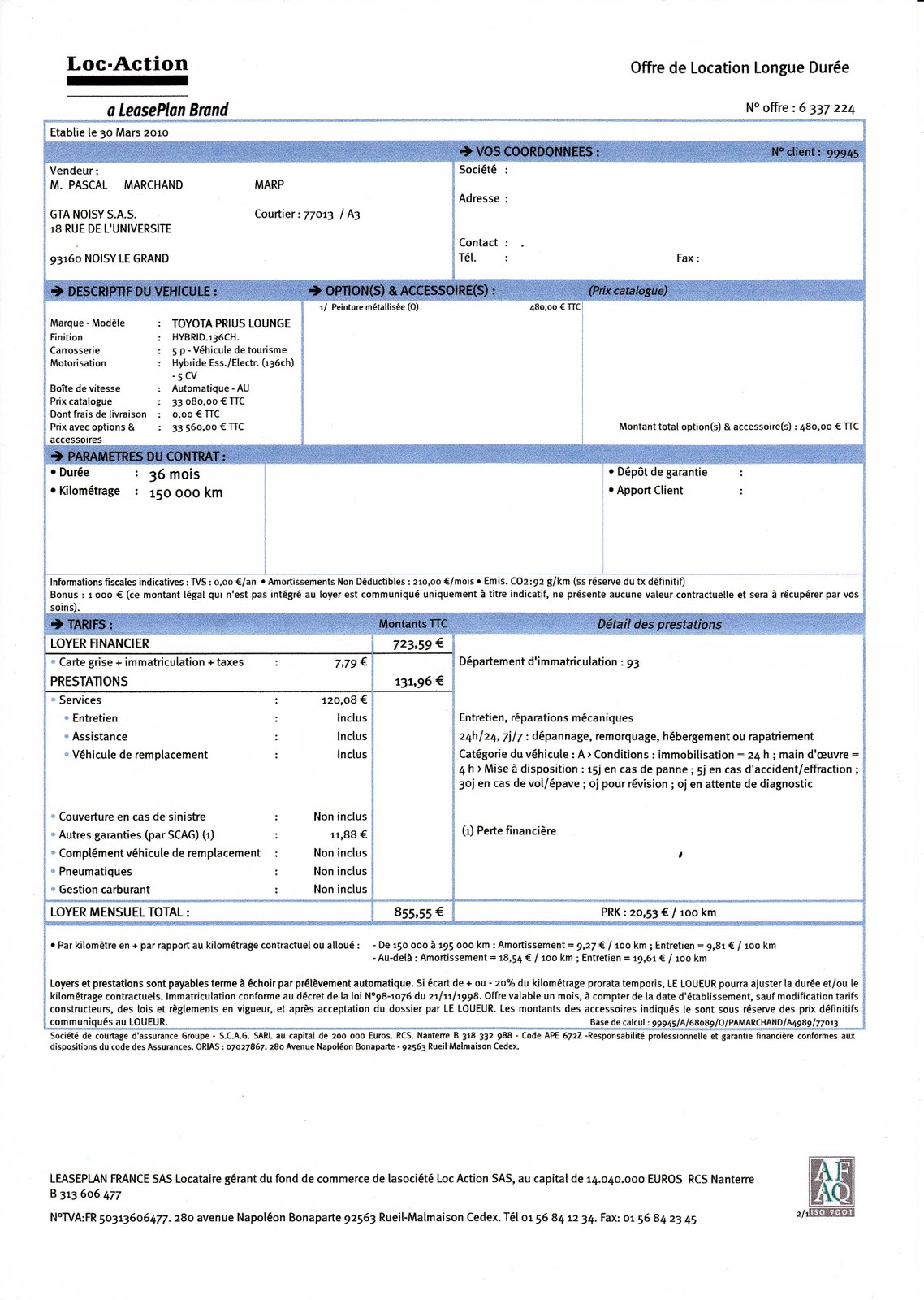 Cargo Van Business Plan Template