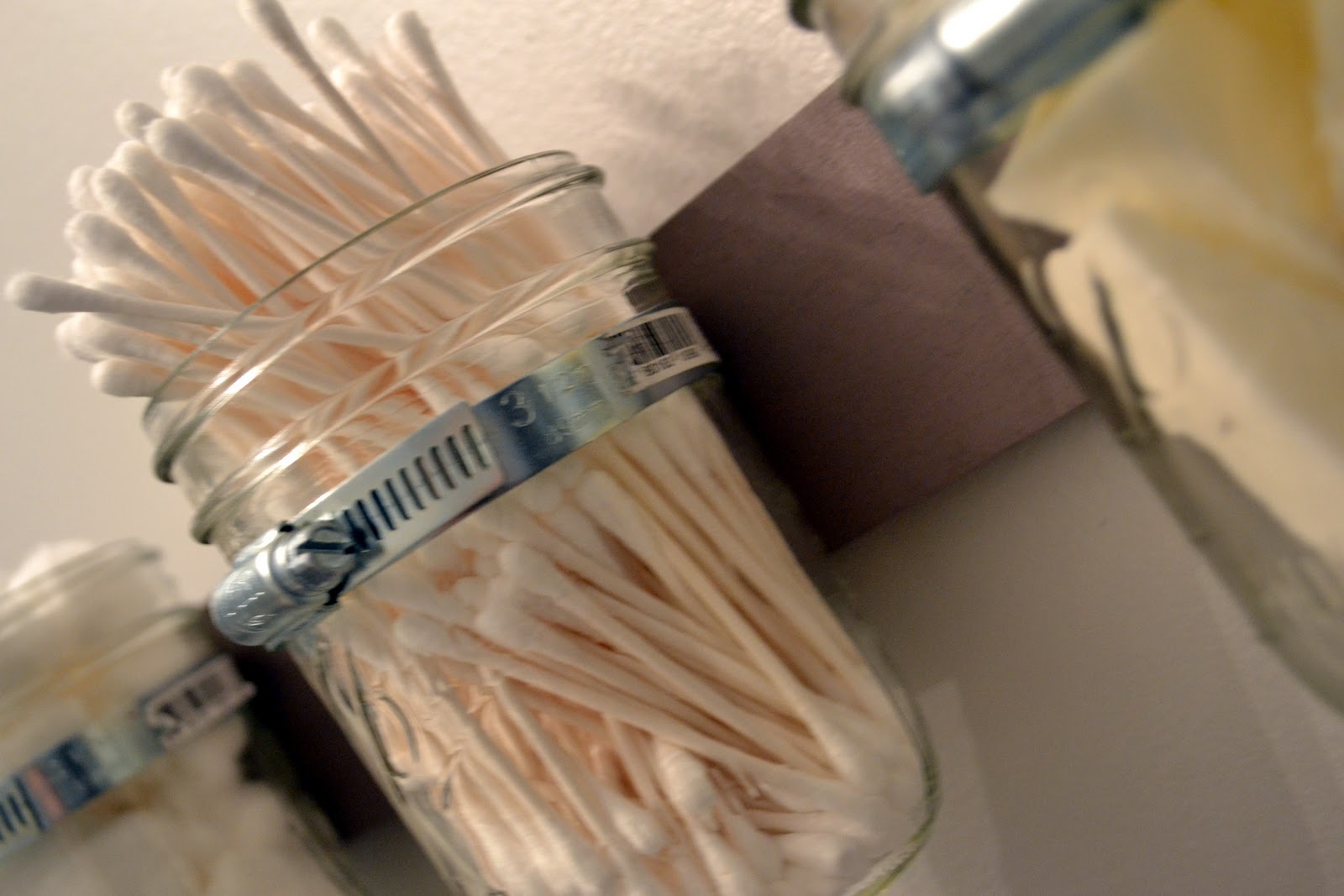 DIY Mason Jar Bathroom Storage - Liz Marie Blog